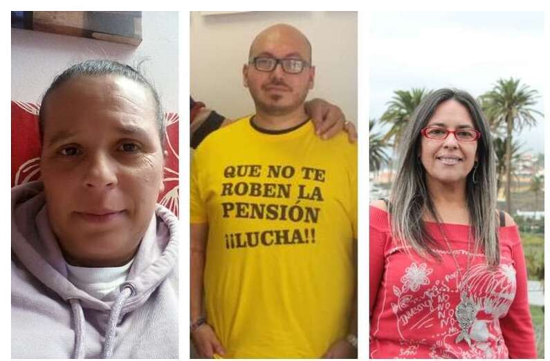 Rosa Vega, Diego Flores y Sabina Mejías, precandidatos (Foto TA)